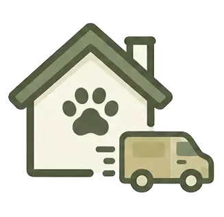Home Pickup Dog pickup service from home to Paws N Stripes